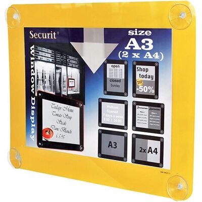 Securit Whiteboard - A3, Kétszínű, Sárga Securit Whiteboard - A3, Kétszínű, Sárga