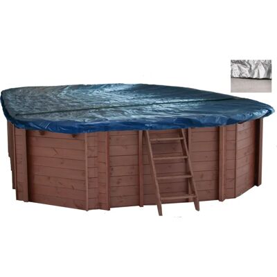 Interline Zwembadafdekking - Blauw, 840x490 cm, Winterafdekking voor houten zwembad Interline Zwembadafdekking - Blauw, 840x490 cm, Winterafdekking voor houten zwembad