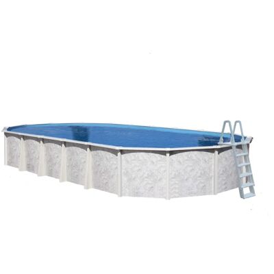 Piscina Interline Diana - Acciaio zincato ovale 39m3 - Bianco Piscina Interline Diana - Acciaio zincato ovale 39m3 - Bianco