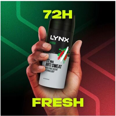 Lynx Africa 72H Anti-Perspirant Body Spray - Men Lynx Africa 72H Anti-Perspirant Body Spray - Men