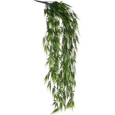 Plante Decorative Verte Pendentif en Bambou - Décoration - Publicité Plante Decorative Verte Pendentif en Bambou - Décoration - Publicité