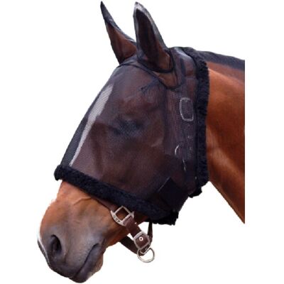 QHP Cob Fliegenmaske - Mesh, Kunstpelz, Klettverschluss QHP Cob Fliegenmaske - Mesh, Kunstpelz, Klettverschluss