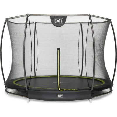 EXIT Silhouette Ground 244cm - black - round safety trampoline EXIT Silhouette Ground 244cm - black - round safety trampoline