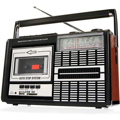 Radio Ricatech PR85 Portable Rétro Enregistreur - Publicité Radio Ricatech PR85 Portable Rétro Enregistreur - Publicité
