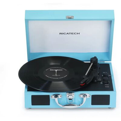 Tourne-disque portable Ricatech RTT21 avec Bluetooth - Tourne-disque - Publicité Tourne-disque portable Ricatech RTT21 avec Bluetooth - Tourne-disque - Publicité