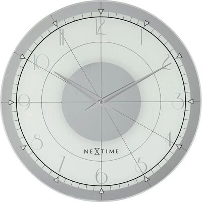 Nástěnné Hodiny Nextime Fancy - 43cm Quartz, Bílá/Stříbrná - Stylová Dekorace Nástěnné Hodiny Nextime Fancy - 43cm Quartz, Bílá/Stříbrná - Stylová Dekorace