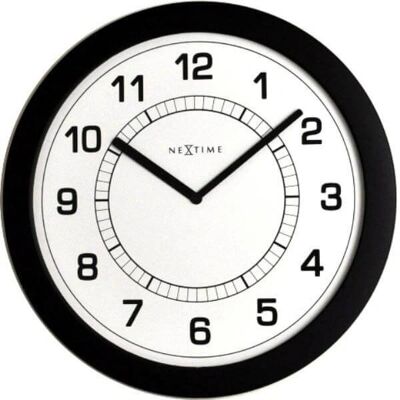 Nástěnné hodiny NeXtime 3045zw Černé - Dekorace na zeď Nástěnné hodiny NeXtime 3045zw Černé - Dekorace na zeď