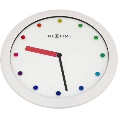 Nextime 3047 Weiß Silent Wanduhr - Wanduhr Nextime 3047 Weiß Silent Wanduhr - Wanduhr