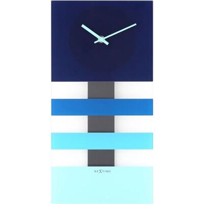 Reloj de Pared Azul Nextime 38x19cm - Reloj Reloj de Pared Azul Nextime 38x19cm - Reloj