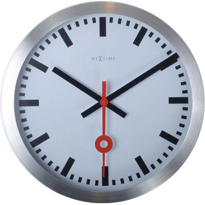 NeXtime Nástěnné a Stolní Hodiny z Alu - Tiché Quartz - 19cm NeXtime Nástěnné a Stolní Hodiny z Alu - Tiché Quartz - 19cm