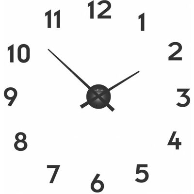 Nextime Schwarze Designer Wanduhr - Wanduhren Nextime Schwarze Designer Wanduhr - Wanduhren