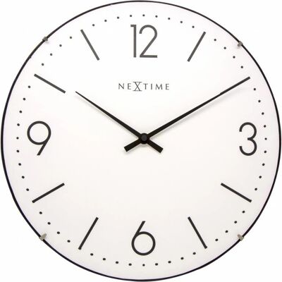 NeXtime Basic Dome Weiß 35cm Wanduhr NeXtime Basic Dome Weiß 35cm Wanduhr