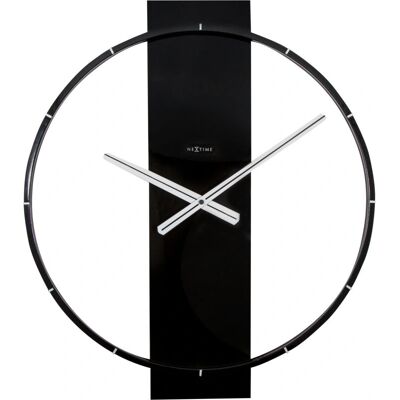 NeXtime 3195ZW Wanduhr - Großes minimalistisches Schwarz NeXtime 3195ZW Wanduhr - Großes minimalistisches Schwarz
