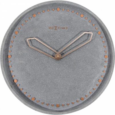 NeXtime Cross Grau Wanduhr - 35cm Minimalistisches Design NeXtime Cross Grau Wanduhr - 35cm Minimalistisches Design