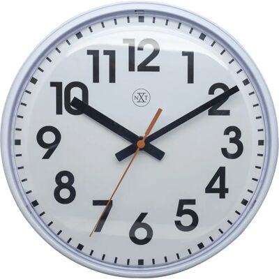 NeXtime Peter Veggklokke - 26cm Hvit - Stillk quartz NeXtime Peter Veggklokke - 26cm Hvit - Stillk quartz