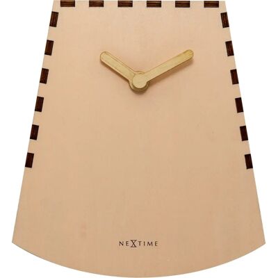 Nextime Rocky Houten Wandklok Salmon - Wandklok Nextime Rocky Houten Wandklok Salmon - Wandklok