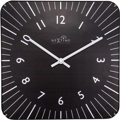 Reloj de Pared Cuadrado Silencioso y Controlado por Radio Nextime 3240ZW Reloj de Pared Cuadrado Silencioso y Controlado por Radio Nextime 3240ZW