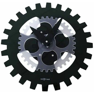 Ρολόι τοίχου Nextime 3241ZW - Κινούμενα γρανάζια, 35cm, Μαύρο Ρολόι τοίχου Nextime 3241ZW - Κινούμενα γρανάζια, 35cm, Μαύρο
