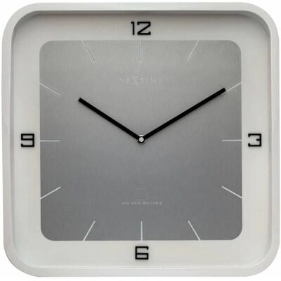 Nextime 3518WI Τετράγωνο Λευκό Ρολόι Τοίχου - Ρολόι Nextime 3518WI Τετράγωνο Λευκό Ρολόι Τοίχου - Ρολόι