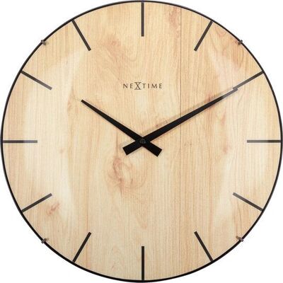 NeXtime Edge Holzkuppel Wanduhr - 35cm - Braun NeXtime Edge Holzkuppel Wanduhr - 35cm - Braun
