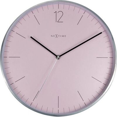 Reloj de Pared Rosa Silencioso Nextime 34cm - Reloj de Pared Reloj de Pared Rosa Silencioso Nextime 34cm - Reloj de Pared