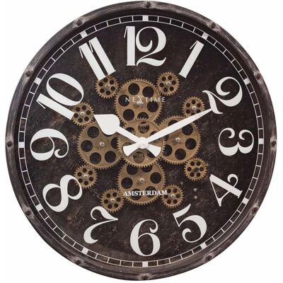 NeXtime - 3282ZW - Reloj de Pared - 50cm - negro - Henry NeXtime - 3282ZW - Reloj de Pared - 50cm - negro - Henry
