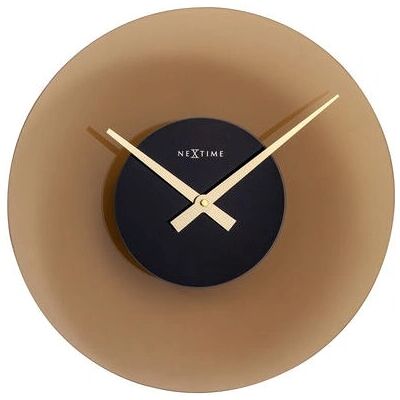 NeXtime 8196BR Braune Wanduhr - Float - 40cm NeXtime 8196BR Braune Wanduhr - Float - 40cm