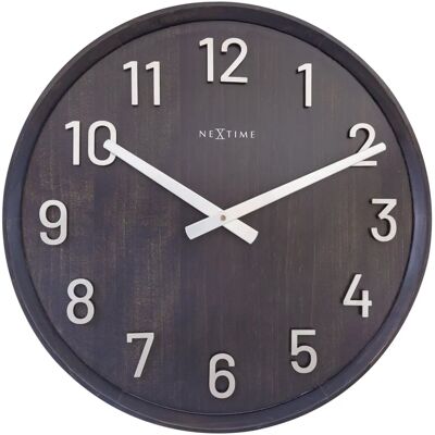 Reloj de Pared Negro Nextime 50cm - Cuarzo Unisex Reloj de Pared Negro Nextime 50cm - Cuarzo Unisex