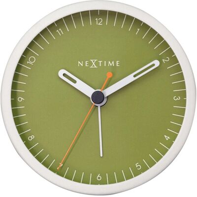 NeXtime Kleine Groene Witte Wecker NeXtime Kleine Groene Witte Wecker