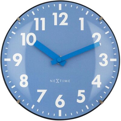 NeXtime Duomo Mini Blauwe Klok - Klok NeXtime Duomo Mini Blauwe Klok - Klok