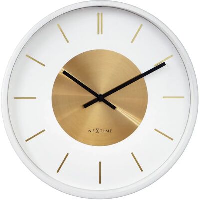 NeXtime 3535WI Veggur - Retro, Hvit/Gull NeXtime 3535WI Veggur - Retro, Hvit/Gull