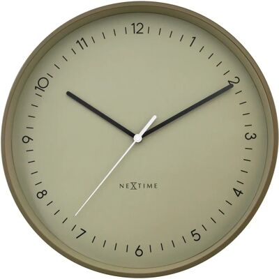NeXtime 3543KI Wanduhr - Khaki - Moderner Stil NeXtime 3543KI Wanduhr - Khaki - Moderner Stil