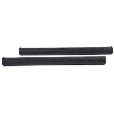 Poignées de Guidon en Cuir Velo - 40cm, Ø22,2mm, Noir - Publicité Poignées de Guidon en Cuir Velo - 40cm, Ø22,2mm, Noir - Publicité