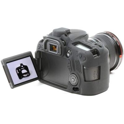 Étui pour appareil photo EasyCover - Protection en silicone pour Canon 70D - Noir Étui pour appareil photo EasyCover - Protection en silicone pour Canon 70D - Noir
