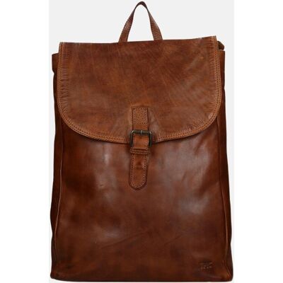 Bear Design Leder Rucksack 15.6 Zoll Cognac - Rucksack Bear Design Leder Rucksack 15.6 Zoll Cognac - Rucksack