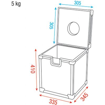 Showgear Flightcase pour Boule à Facettes 30 cm - Résistant et Compact - Publicité Showgear Flightcase pour Boule à Facettes 30 cm - Résistant et Compact - Publicité