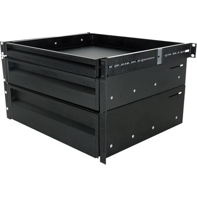 Showgear D7832 Rackschublade - 19 Zoll 2HE Stahl Schwarz Showgear D7832 Rackschublade - 19 Zoll 2HE Stahl Schwarz