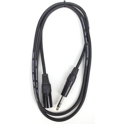 DAP Audio Mikrofonkabel - 1,5 m XLR zu Stereo Klinke DAP Audio Mikrofonkabel - 1,5 m XLR zu Stereo Klinke