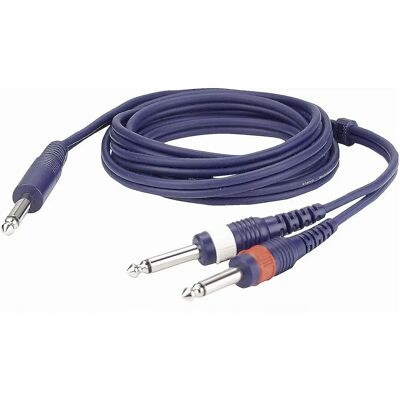Câble Adaptateur DAP Audio - 1,5 m - Jack Stéréo / 2x Mono - Publicité Câble Adaptateur DAP Audio - 1,5 m - Jack Stéréo / 2x Mono - Publicité