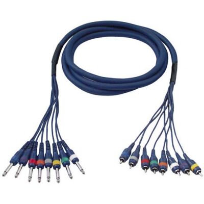 Câble multicore 8x mono jack / RCA 3m - DAP Audio - Publicité Câble multicore 8x mono jack / RCA 3m - DAP Audio - Publicité