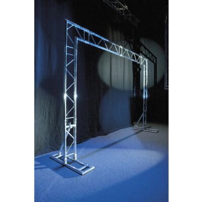 Showgear Mobile DJ Truss Stand - Support d'Éclairage Compact - Publicité Showgear Mobile DJ Truss Stand - Support d'Éclairage Compact - Publicité