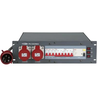 Distributeur d'énergie Showgear PS-3202 MKII 32A - Équipement de distribution - Publicité Distributeur d'énergie Showgear PS-3202 MKII 32A - Équipement de distribution - Publicité