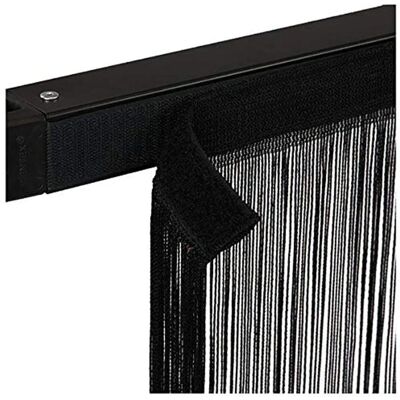 Wentex Pipes & Drapes Rideau à Corde - 3x4m, Noir - Publicité Wentex Pipes & Drapes Rideau à Corde - 3x4m, Noir - Publicité
