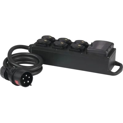 Diviseur électrique Showtec MPD-616 - 6 prises Schuko - IP54 - Publicité Diviseur électrique Showtec MPD-616 - 6 prises Schuko - IP54 - Publicité