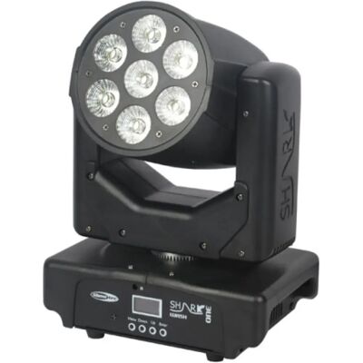 Showtec Shark Wash One Lyre LED 7 x 10 W RGBWA-UV - Projecteur mobile - Publicité Showtec Shark Wash One Lyre LED 7 x 10 W RGBWA-UV - Projecteur mobile - Publicité