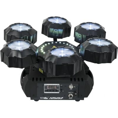 Showtec Airwolf Effetto Laser - Nero - LED, Laser, DMX Showtec Airwolf Effetto Laser - Nero - LED, Laser, DMX