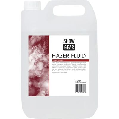 Showgear Hazer Fluid 5 Liter Wasserbasis - Nebel Flüßigkeit Showgear Hazer Fluid 5 Liter Wasserbasis - Nebel Flüßigkeit