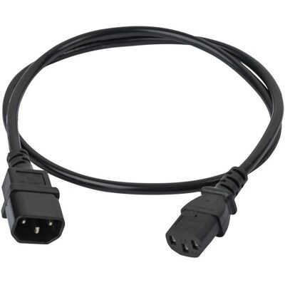 DAP 92030 Stromkabel - IEC C13 auf IEC C14 - 1m - Schwarz DAP 92030 Stromkabel - IEC C13 auf IEC C14 - 1m - Schwarz