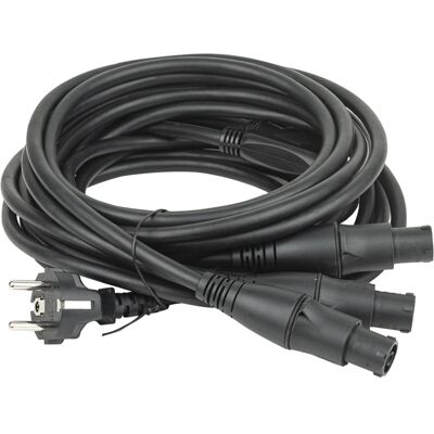 DAP Audio 90454 Schwarzes 3m Powercon-Splitkabel DAP Audio 90454 Schwarzes 3m Powercon-Splitkabel