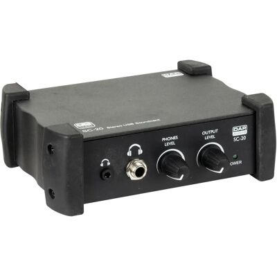 DAP Audio SC-20 USB Audio-Interface - 2 XLR-Ausgänge DAP Audio SC-20 USB Audio-Interface - 2 XLR-Ausgänge
